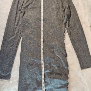Heart & Hips Silver Long Sleeve Dress